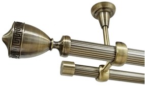 Galerie fara inele tavan VERSUS STRIAT - 25/19 - AUR ANTIC (Alege marime: 400 cm)