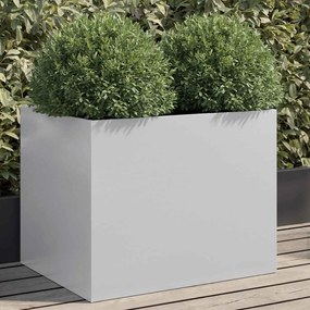 vidaXL Jardinieră, argintiu, 62x47x46 cm, oțel galvanizat