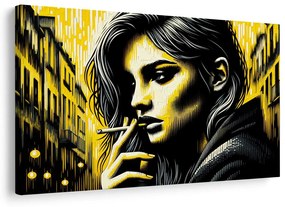 Tablou portret urban de femeie