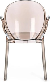 Scaun de grădină maro deschis din plastic Camilla – Bizzotto