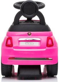 Bicicletă fără pedale Fiat 500 roz