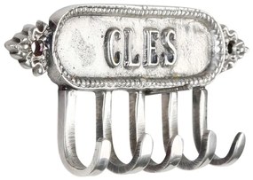 Cuier de perete decorativ, din alama, H2 cm, Fleurlys