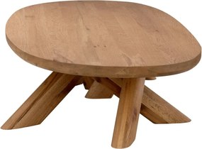 Masuta de cafea design LUX din lemn de stejar Bayshore