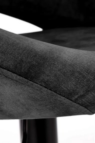 Scaun de bar H102 velvet negru