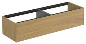 Dulap baza suspendat Ideal Standard Atelier Conca finisaj stejar deschis 2 sertare 160 cm