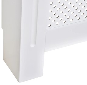 HOMCOM Carcasă Modernă pentru Calorifer din MDF Tip Grilă, 78x82x19 cm, Alb | Aosom Romania