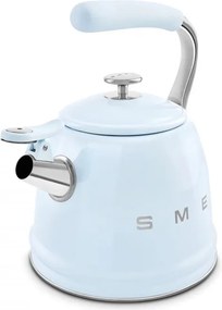 Ceainic cu fluier Smeg CKLW2001PB, 2,3 l, Inducție, Mâner care nu se încălzește, Oțel, Albastru pastel