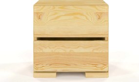 Noptieră lemn masiv Clement Personalizabilă, 40 × 34 × 38 cm - Alb