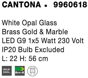 Veioza, Lampa de masa design modern CANTONA NVL-9960618
