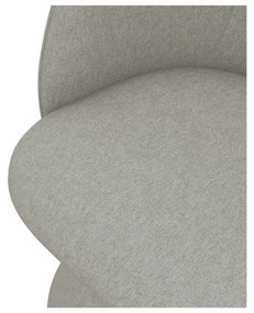 Scaun de sufragerie gri deschis tapițat Maia – Makamii