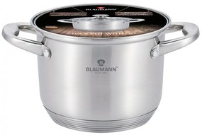 Oala cu capac otel inoxidabil 26 cm Satin Gourmet Line Blaumann BL 3316