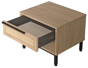 Noptieră Onaferra 14 (Nuc + Stejar + negru). 1106619