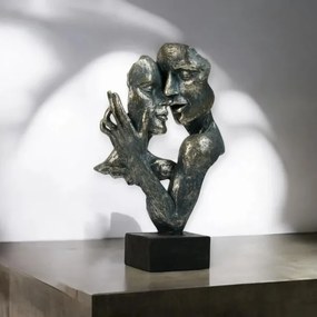 Decorațiune de masă din rășină/patină 31,5x9,5x19 cm