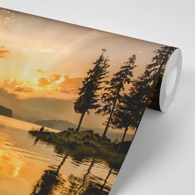 Fototapet autoadeziv reflexie în lac montan