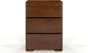 Comodă lemn masiv TerraCraft Pin 3 Sertare, 60 × 45 × 81 cm - Natural