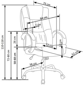 Scaun de birou RELAX negru