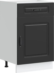 vidaXL Dulap de bază de bucătărie „Kalmar” din lemn prelucrat negru