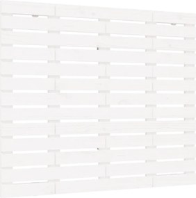 vidaXL Tăblie de pat pentru perete, alb, 81x3x91,5 cm, lemn masiv pin