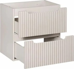 Dulap lateral suspendat 30 cm cu 2 usi Comad Nova bej cașmir mat