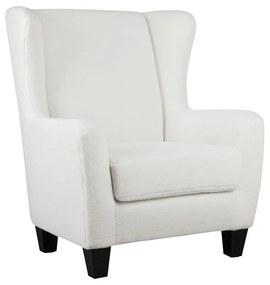 Fotoliu alb wing cu tapițerie din catifea Zhili - Støraa