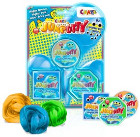 CRAZE - JUMPUTTY - PLASTILINA SARITOARE BLISTER 3 BUC DIVERSE CULORI - CRAZE (CRZ40546)