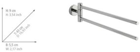 WENKO 20213100 - Suport pentru prosoape BOSIO SHINE 43x9 cm inox/argintiu
