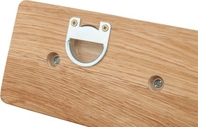 Cuier stejar masiv Dotti, 70 × 5 × 10 cm