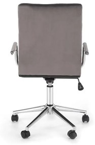 Scaun de birou Gonzo 4 Velvet Gri – H105 cm