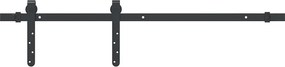 vidaXL Set uși glisante pentru dulap 91 cm oțel carbon