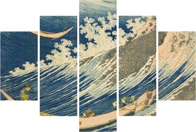 Tablou - Katsushika Hokusai, Fishing Boats at Choshi in Shimosa (Soshu Choshi) , reproducere (150x105 cm)
