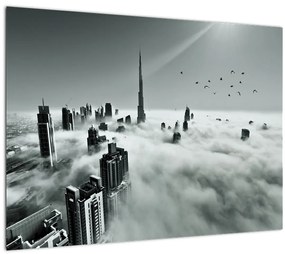 Tablou pe sticlă - Zgârie-nori, dubai (70x50 cm)