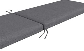 Outsunny Set de 2 Perne pentru Șezut și Spătar, Înlocuire Perne pentru Scaune de Patio, Perne cu Șnururi pentru Interior și Exterior, Gri | Aosom Romania