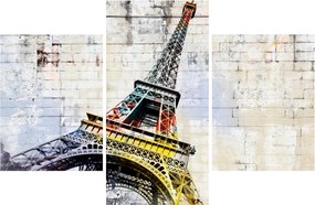 Tablou - Arta digitală a Turnului Eiffel (90x60 cm)