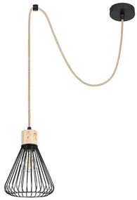 Pendul design industrial Farfalle negru 18cm
