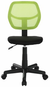 Scaun rotativ, verde   negru, MESH