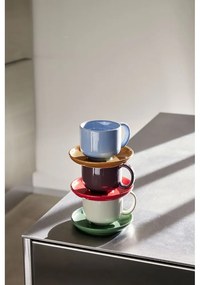 Ceașcă verde/crem din gresie Amare – Hübsch