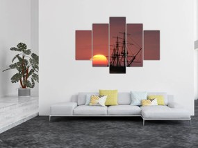 Tablou - Navă medievală (150x105 cm)