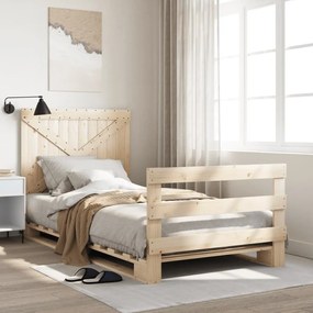 3281575 vidaXL Cadru de pat cu tăblie, 100x200 cm, lemn masiv de pin