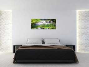 Tablou - Cascada Huay Mae Khamin, Kanchanaburi, Thailanda (120x50 cm)
