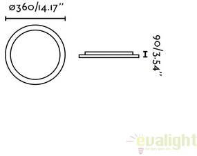 PLAFONIERA LED BAIE PROTECTIE IP44 FORO 63405