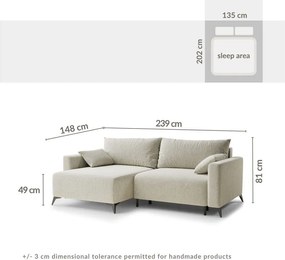 Colțar verde închis extensibil/cu spațiu de depozitare cu tapițerie din chenille (cu colț pe partea stângă/cu șezlong) Leon – Maison de Rêve