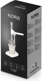 Storcator de citrice Floria ZLN9587 manual, Capacitate 400ml, Vas pentru colectare, Maner din aluminiu