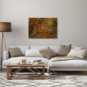 Tablou pe sticlă - Mandala bucuriei (70x50 cm)