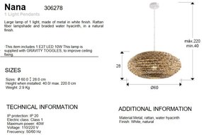 Lustra, Pendul boho style design natural Nana