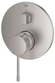 Baterie cada - dus incastrata Grohe Essence 3 iesiri crom periat Supersteel fara corp ingropat
