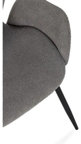 Set de scaune de sufragerie gri 2 buc. tapițat Ansu – Marckeric