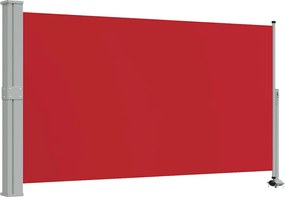 vidaXL Copertină laterală retractabilă de terasă, roșu, 140 x 300 cm