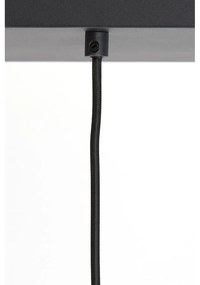 Lustră neagră cu abajur din sticlă 100x22 cm Lekar – Light &amp; Living