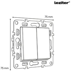 Întrerupător candelabru Nova 10A 250V 105 cu cadru alb