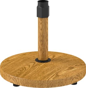 Outsunny Bază pentru Umbrelă de Soare cu Roți, Φ48x44 cm, Lemn Natural | Aosom Romania
